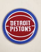 Detroit Pistons Retro Classic Rib Fleece Cropped Pullover Hoodie