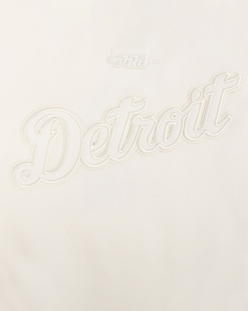 PRO STANDARD Big Girls' Detroit Tigers Neutral Fleece Crewneck LDTBC314940-EGG cream 4