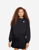 Nike Big Kids' NSW Club Fleece Boxy Crewneck FZ9244-010 Black 1