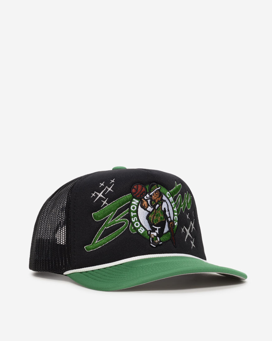 Shop Mitchell Ness Boston Celtics Trucker City Shine