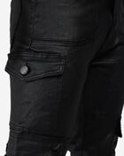 WAIMEA Waxed Cargo Jeans M8308T-BLK Black 3