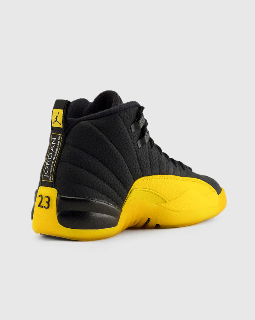 yellow and black jordan 12 grade school