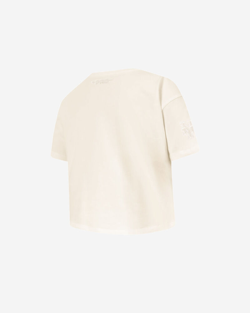 PRO STANDARD Big Girls' New York Mets Neutral Boxy Tee LNMBA314948-EGG cream 3