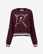 PRO STANDARD Philadelphia Phillies Retro Mash Up Rib Fleece Crewneck  LPHC34511-WNE Red 1