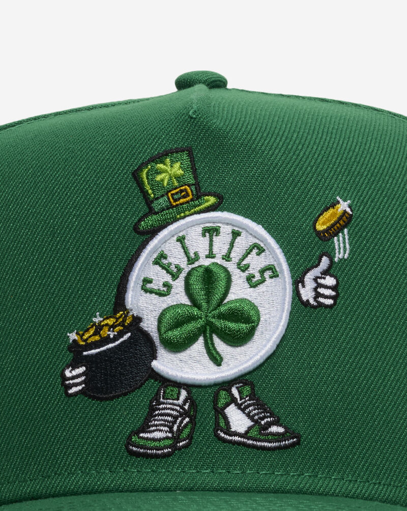 New Era 9Fifty Boston Celtics Cartoon A-Frame Snapback Hat 60800185 Green 2