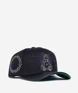 Blessings Wool Acrylic Caviar Brim Trucker Hat