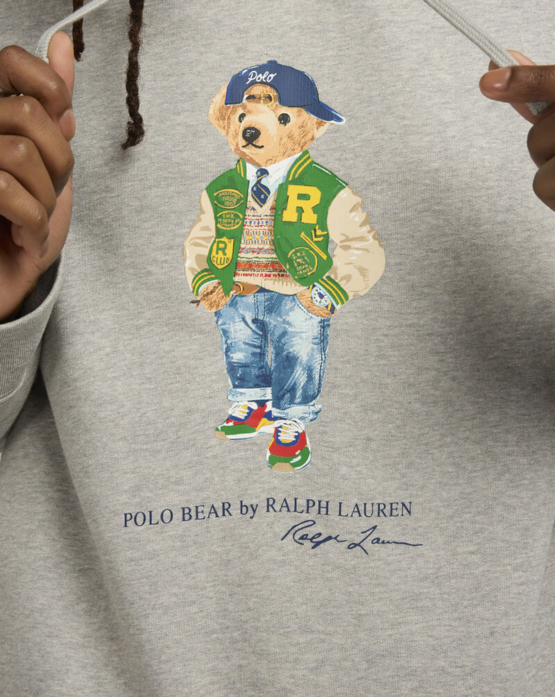 Polo Ralph Lauren Novelty Bear Fleece Hoodie 710953719001-GRY Grey 3
