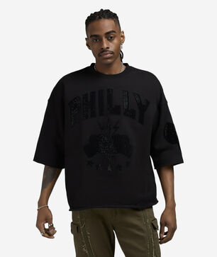 Philadelphia Rhinestone Crop Sweatshirt