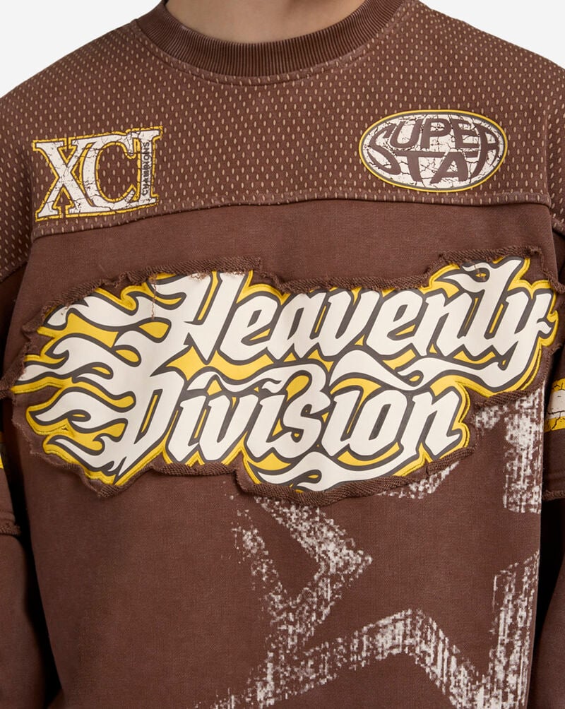 Smoke Rise Division 2 Fer Crewneck FO25355SNZ-MUS Brown 3