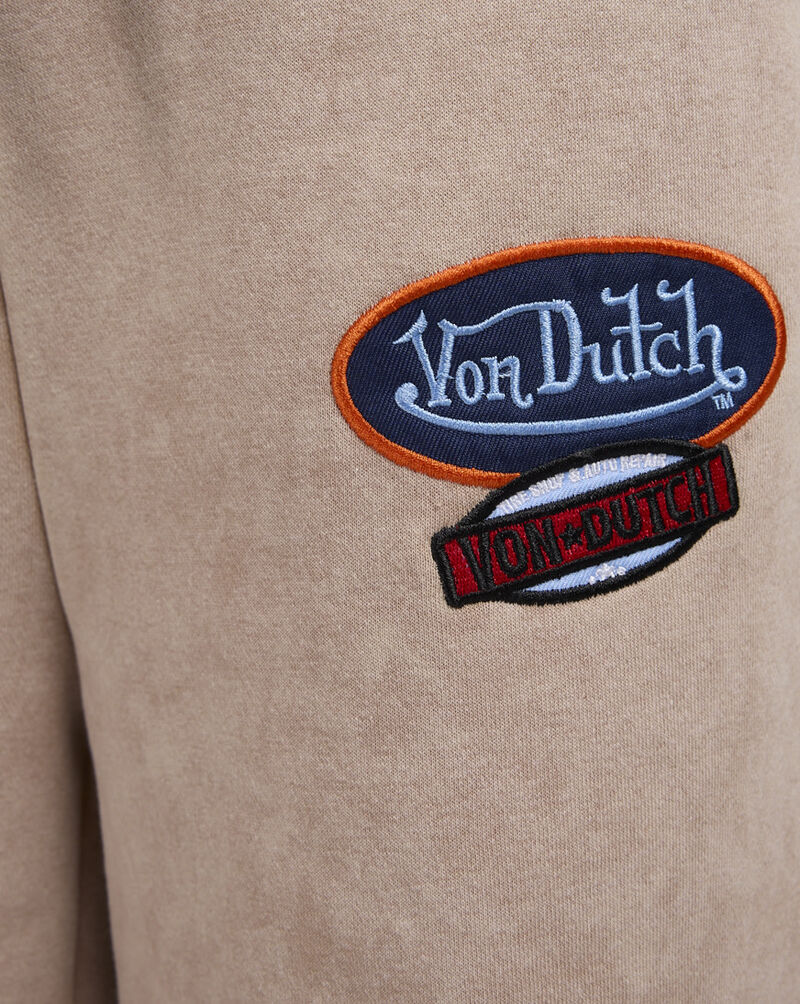 Von Dutch Fleece Wide Leg Pants 7VND3A7060 Beige 3