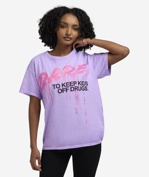 Dare Spray Drip Glitter Tee