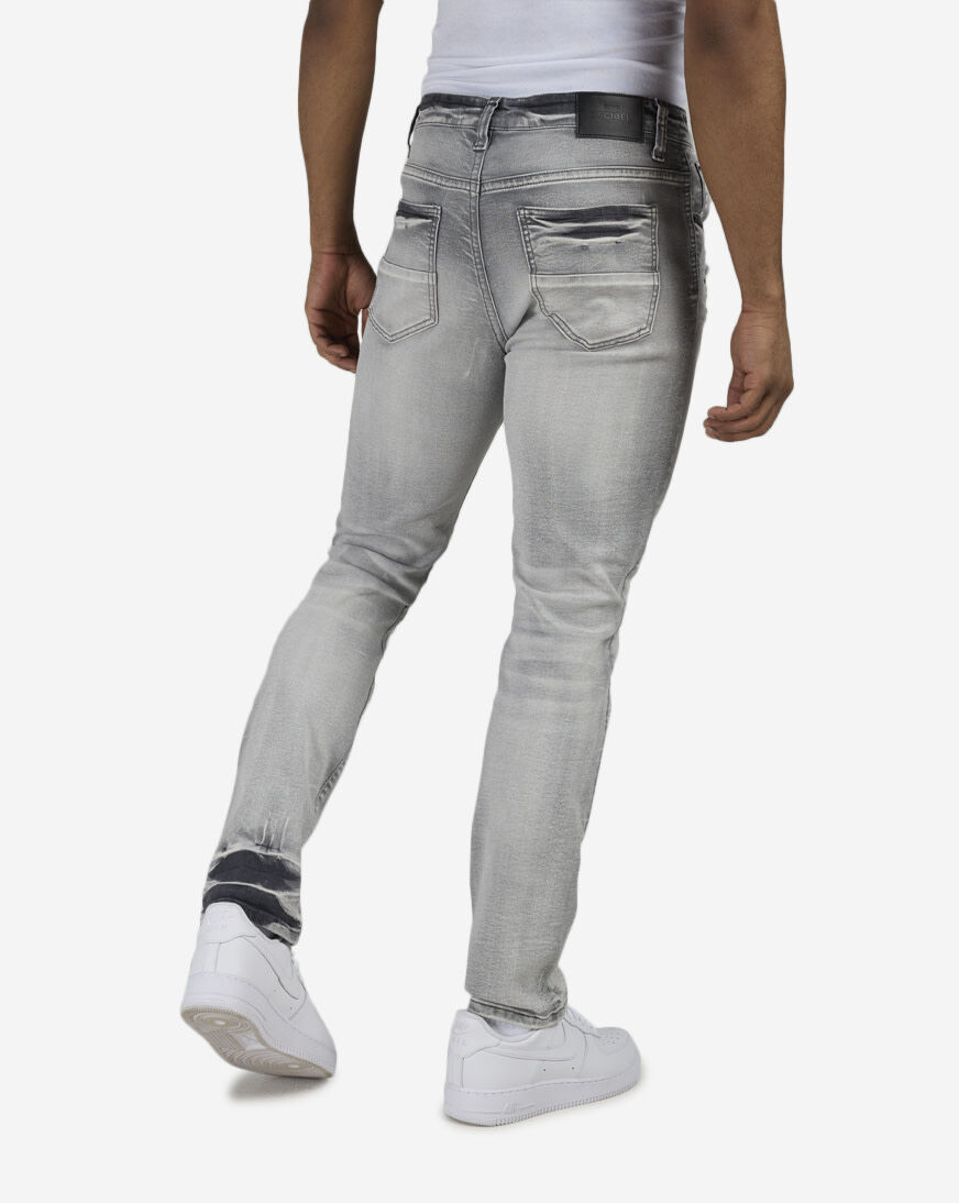Shop Decibel 5Pkt Rip and Repair Skinny Jean DECWB493-GRY grey