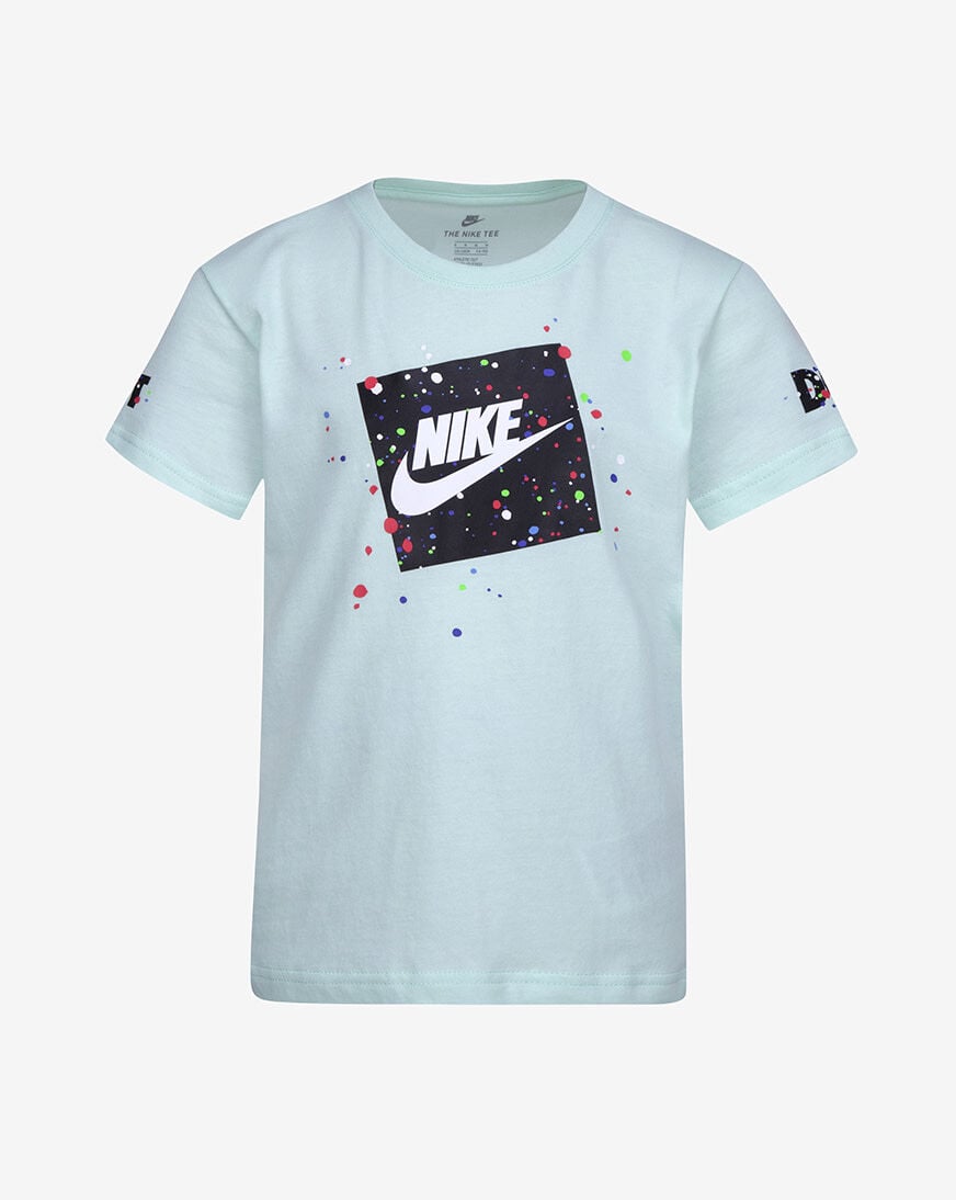 Shop Nike Boys' DNA Splatter Futura Tee 86J274G-E6D blue