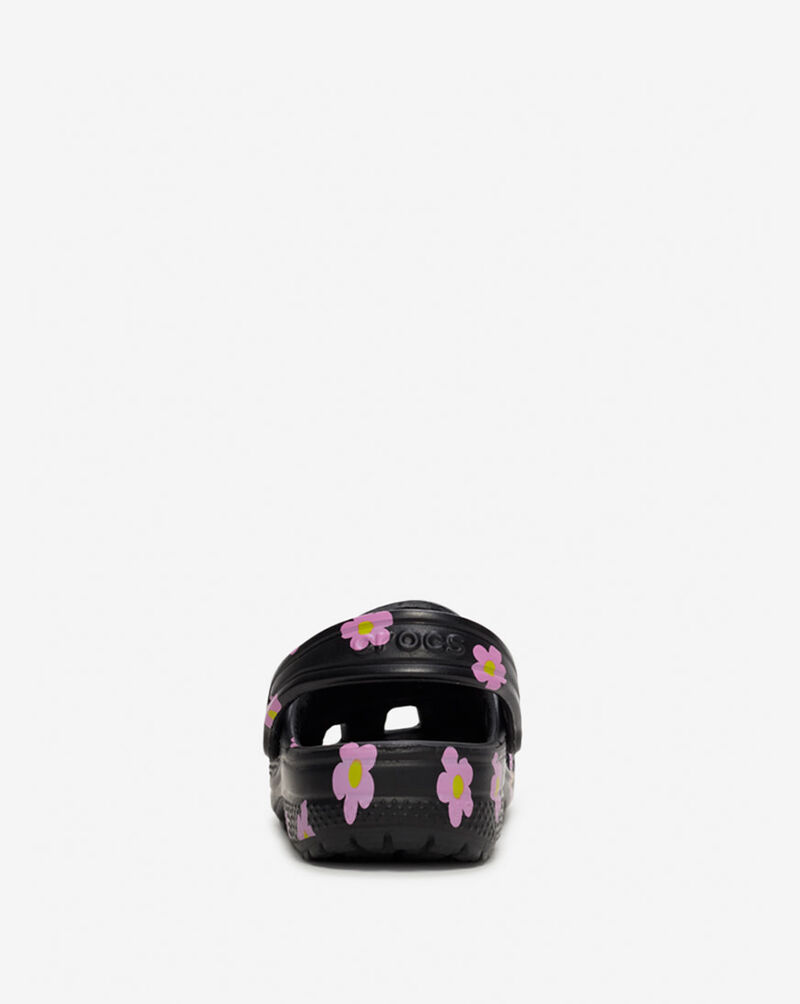 Crocs Pre-School Classic Flower Clog 212670-001 Black 5