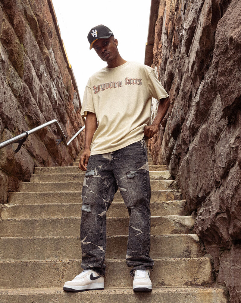 Forgotten Faces links and chains tee FOFUS114-00208 Beige 4