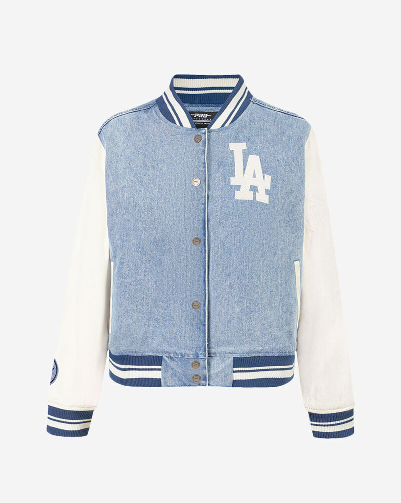 PRO STANDARD Los Angeles Dodgers Varsity Blues Denim Varsity Jacket  LLDU38409-DLN Blue 1