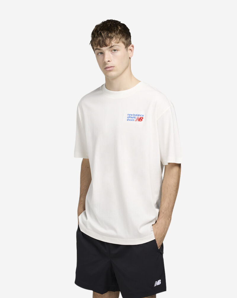 New Balance athletics tee MT41908-SST White 1