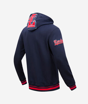 St. Louis Cardinals Retro Mash Up Rib Fleece Pull Over Hoodie 