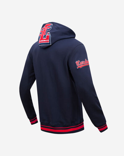 St. Louis Cardinals Retro Mash Up Rib Fleece Pull Over Hoodie 