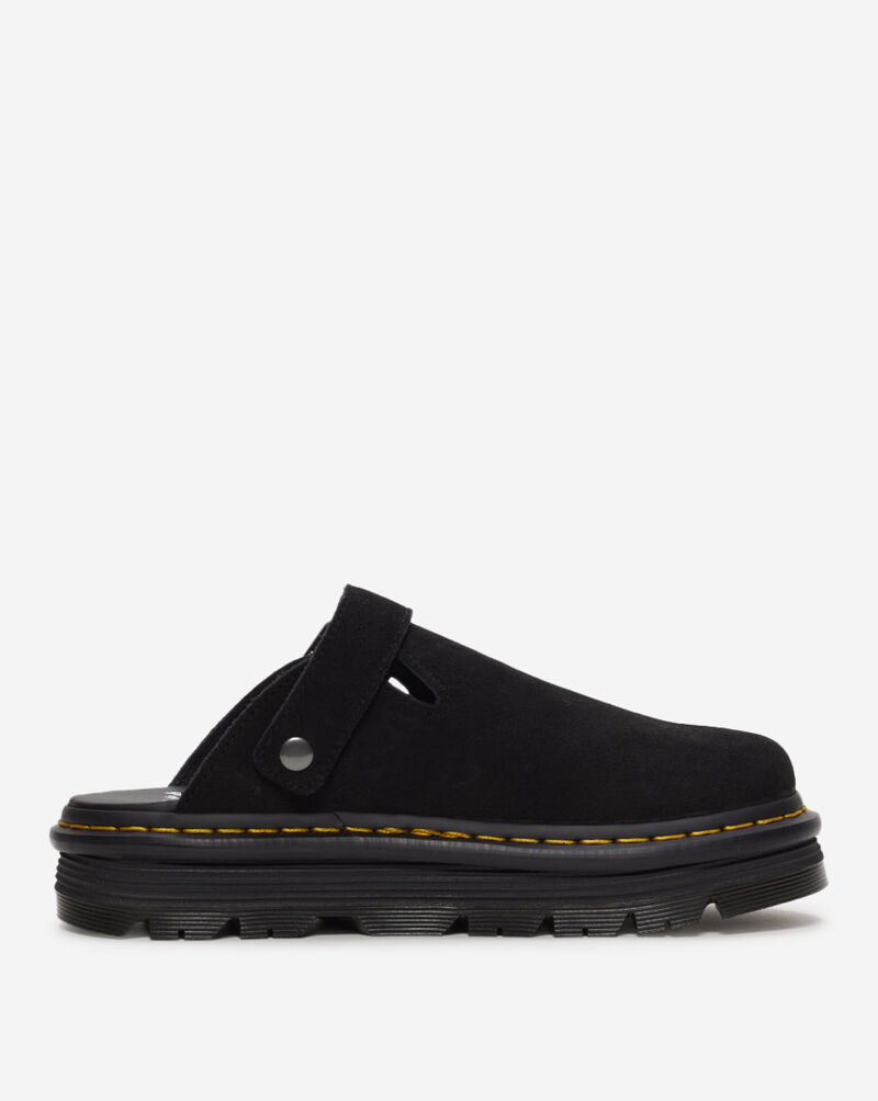 Dr. Martens Zebzag Suede Slingback Platform Mules 31657001 Black 4