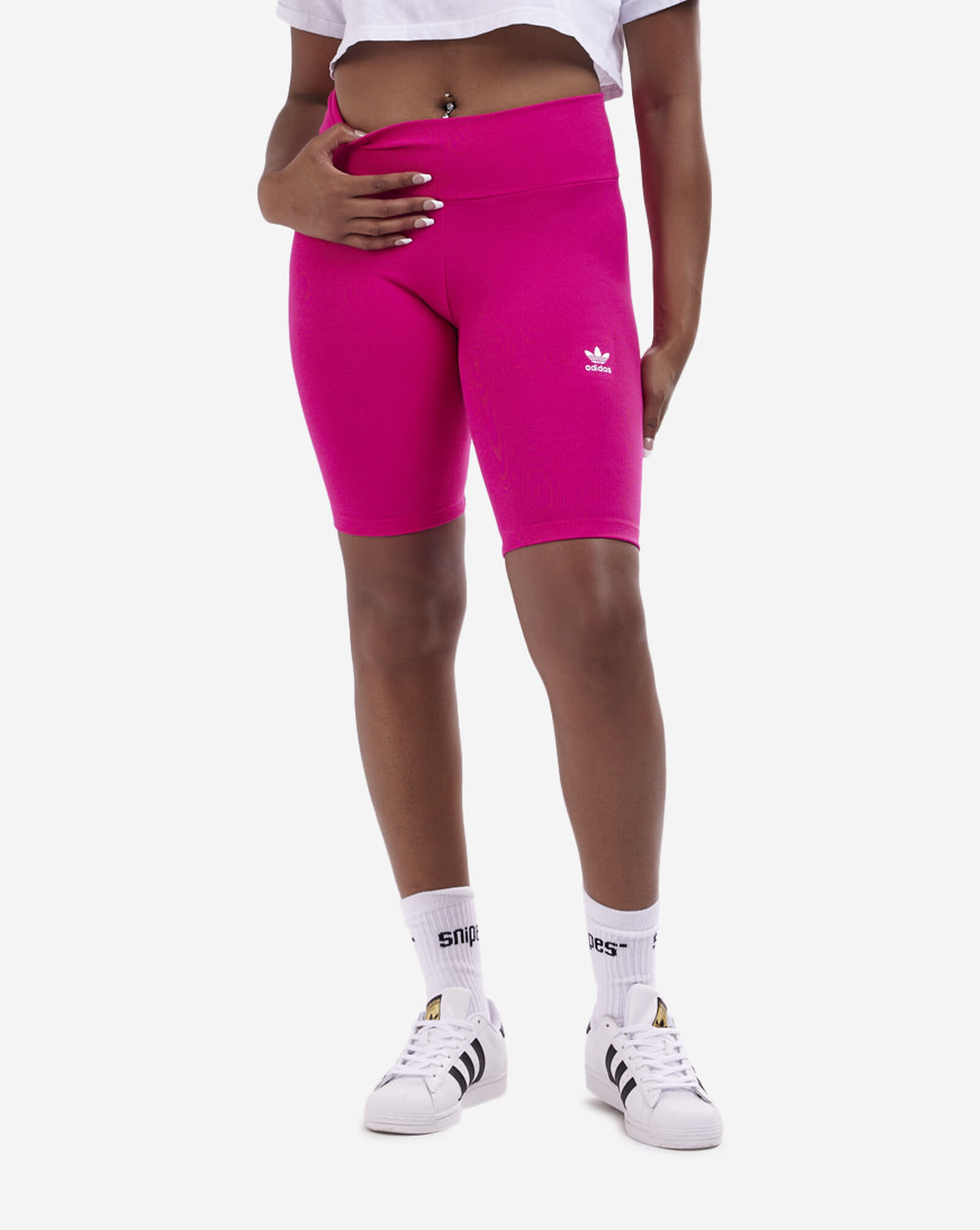Shop adidas Adicolor Essential Short Tights HG6167 pink | SNIPES USA