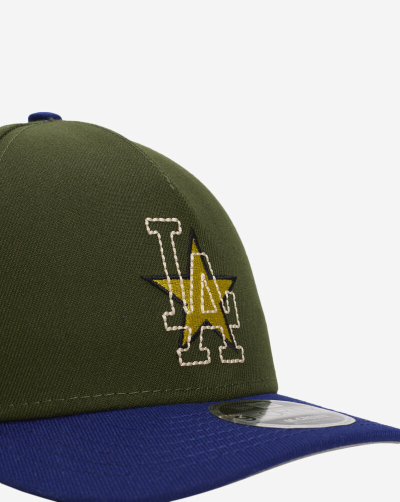 New Era 9Forty A-Frame Los Angeles Dodgers City Feat Snapback Hat 60640968 Green 2