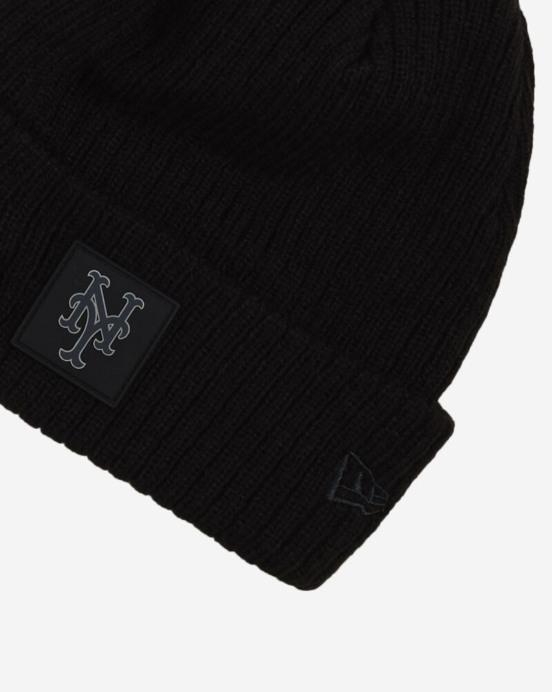 New Era New York Mets Rubberized Knit Beanie 60833849 Black 2