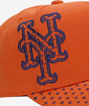 New York Mets Pro Pinch Triple Logo Snapback Hat