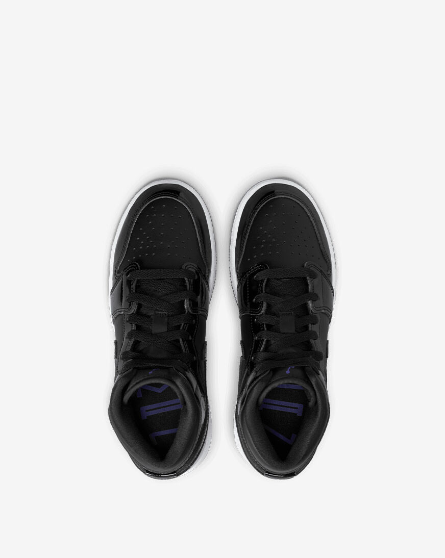 Shop Jordan Big Kids' Air Jordan 1 Mid SE DV1337-004 black