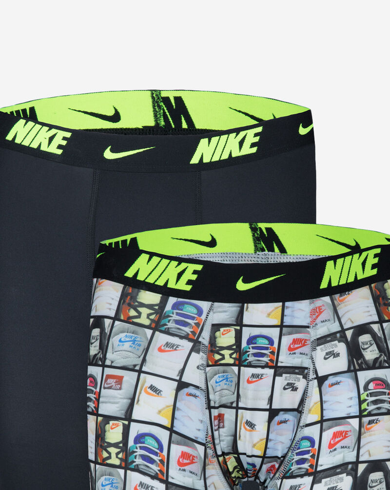 Nike Big Kids' 2PK Printed Long Boxer Briefs 9N1022-E69 Multi 2