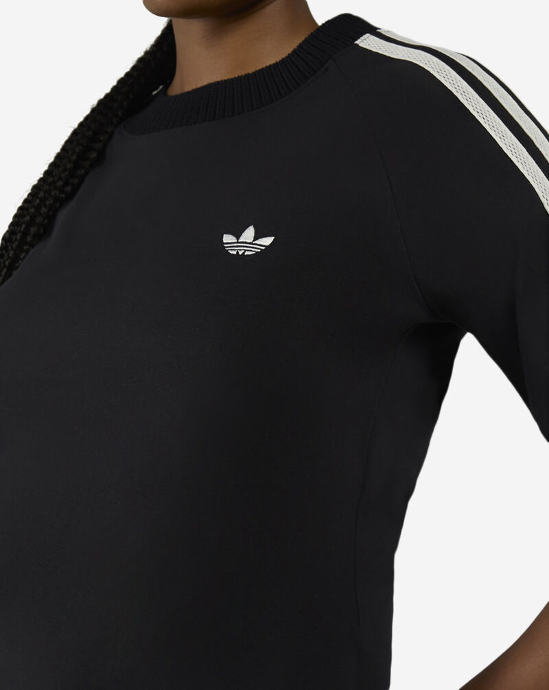 adidas Cali Tee with Knitted Crochet Details KD5445 Black 3