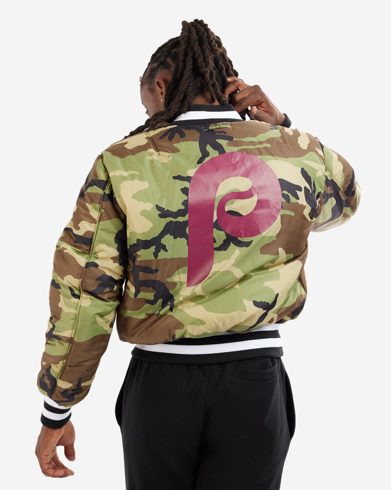 New Era Philadelphia Phillies Alpha Industries MA-1 Bomber Jacket 13026029 Black 6