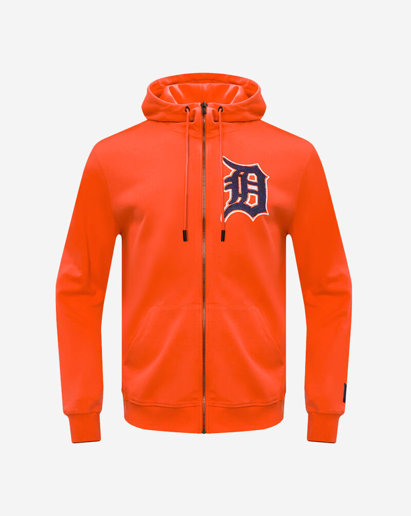PRO STANDARD Detroit Tigers Classic Chenille Double Knit Full-Zip Hoodie  LDT531953-ORG Orange 1