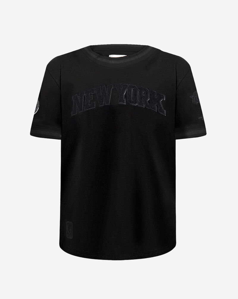 PRO STANDARD Big Boys' New York Knicks Triple Black Striped Rib Tee BNKB1516047-JBK Black 1