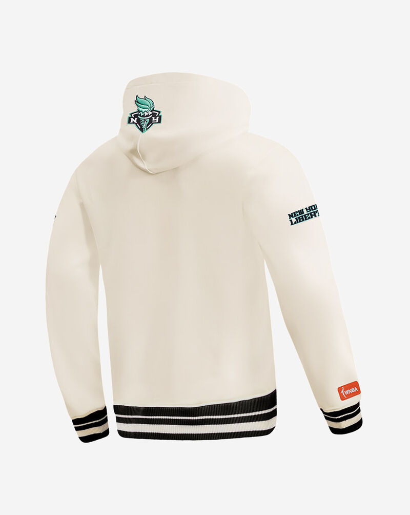 PRO STANDARD New York Liberty Retro Rib Fleece Pullover Hoodie WNL570014-EBK cream 3