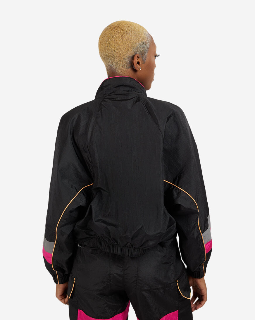 Colorblock discount nylon jacket