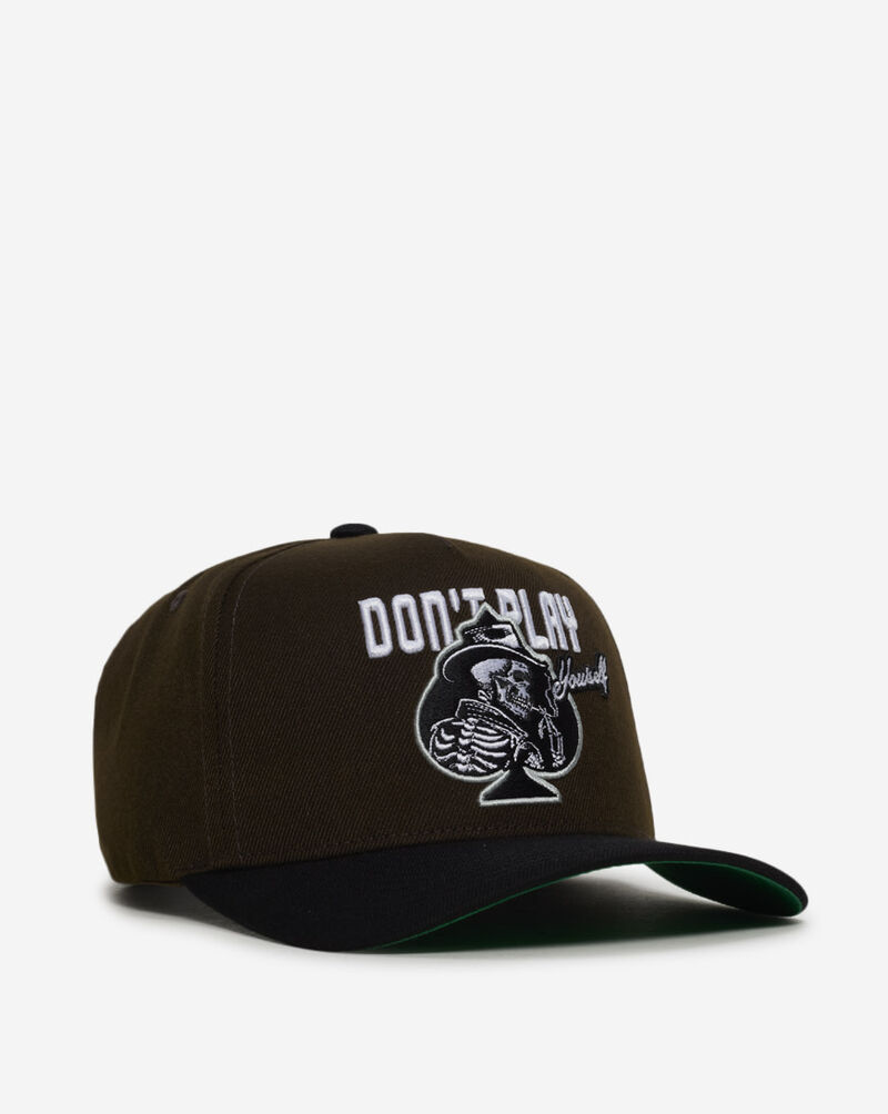 Field Grade Don't Play Yourself Trucker Hat 1005745 Brown 1