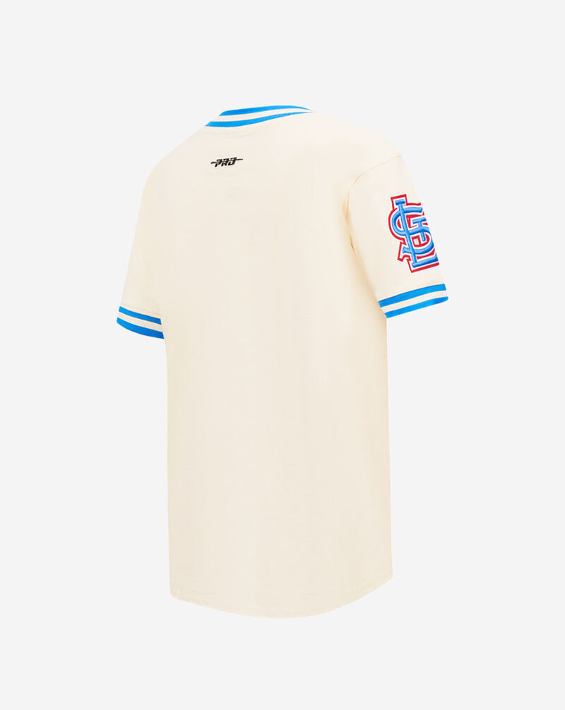 PRO STANDARD Big Boys' St. Louis Cardinals Retro Short Sleeve Classic Striped Tee LSCB1315094-EUN cream 3