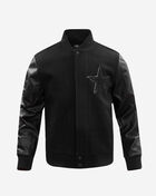 Dallas Cowboys Triple Black Wool Varsity Jacket
