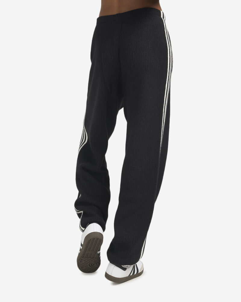 adidas Jennie Knitted Loose Pants LD8918-BLKWHT Black 2