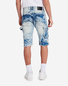Luxe Wash Front Panel Denim Shorts