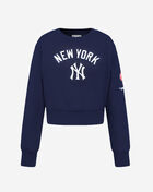 Big Girls' New York Yankees Classic Fleece Crewneck
