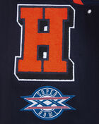 PRO STANDARD Chicago Bears Mash Up Rib Wool Varsity Jacket FCH6410397-MOM Blue 4