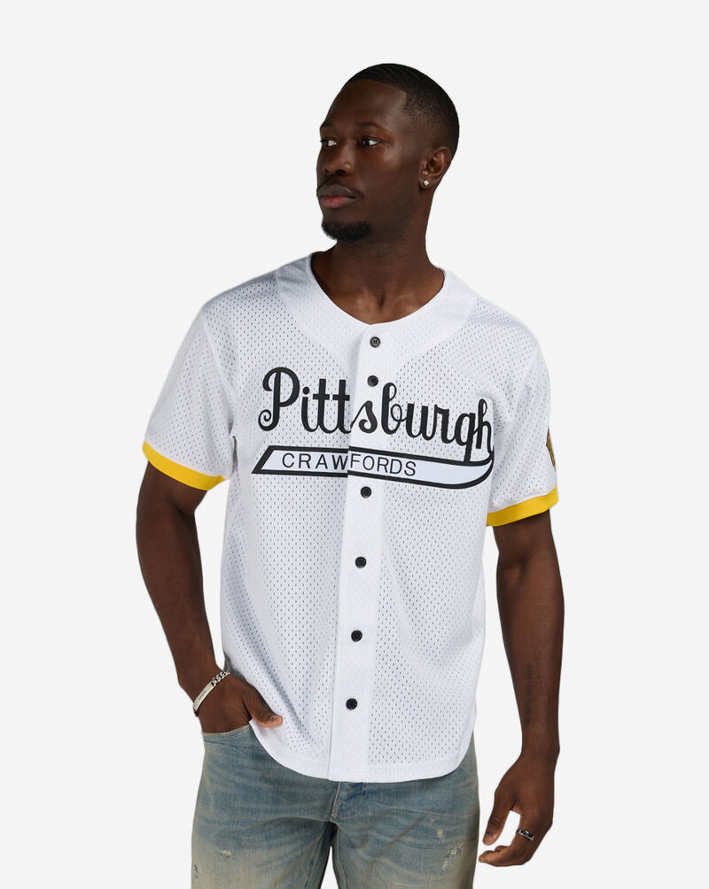 Mitchell  Ness Pittsburgh Crawfords Oneil Cruz Authentic Batting Practice Jersey JY19317-PCRWHIT White 1