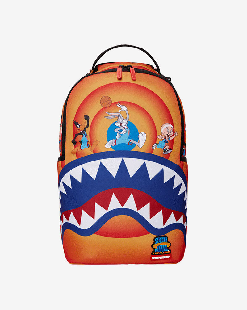 Sprayground Space Jam A New Legacy Shark Runnin' Backpack B3976 Orange 1