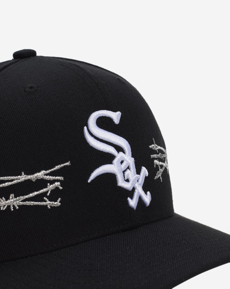 Mitchell  Ness Chicago White Sox Pro Pinch Barbwire Snapback Hat HP14682-CWSBLCK Black 2