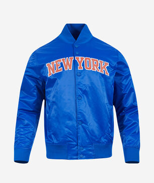 New York Knicks Big Logo Satin Jacket