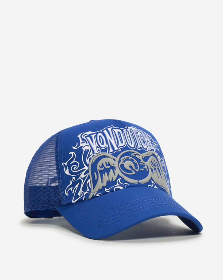 Shop Von Dutch Enigma Trucker Hat VDHH0058 blue | SNIPES USA