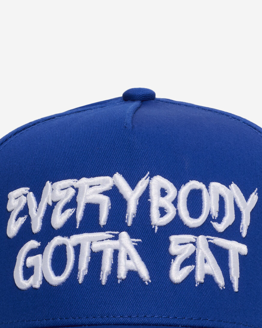 Shop Field Grade Everybody Gotta Eat Wool Trucker Hat 1005913 blue