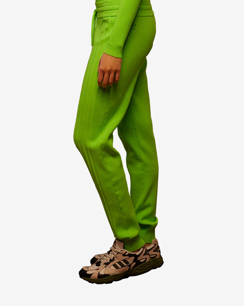 adidas IVY PARK 3-Stripes Knit Rib Jogger Pants HC5970 Green 3